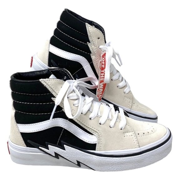 Vans Shoes - VANS Sk8-Hi Bolt Shoes Beige Black Women's Size Suede Sneakers Skate VN0A5JIVZHJ